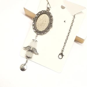 Handmade Crystal Angel Photo & Letter Charm Ornament Memorial Charm